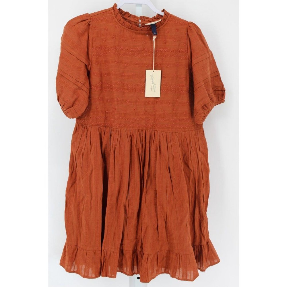 WOMEN'S PUFF SHORT SLEEVE DRESS UNIVERSAL THREAD L